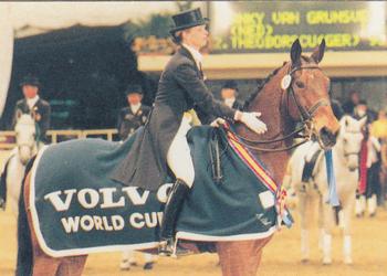 1995 Collect-A-Card Equestrian #37 Anky van Grunsven / Cameleon Bonfire Front